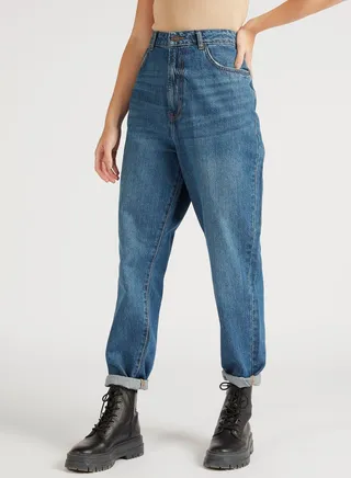 Lee Cooper Solid Denim Jeans with Pockets 
