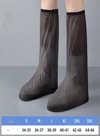 Portable Anti Slip Rain Boot Cover Brown 