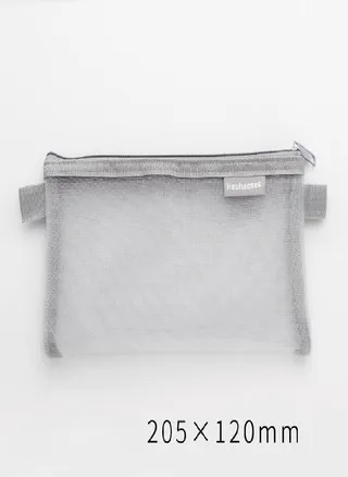 Transparent Mesh Pencil Case Storage Student Simple Pencil Bag Large Capacity Stationery Pencilcase 