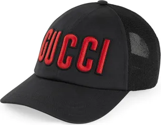 Logo-Embroidered Mesh Cap