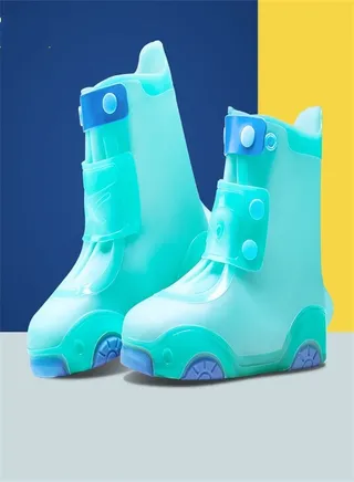 Children's Rain Boot cover Emerald Green, 