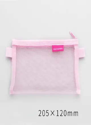 Transparent Mesh Pencil Case Storage Student Simple Pencil Bag Large Capacity Stationery Pencilcase 
