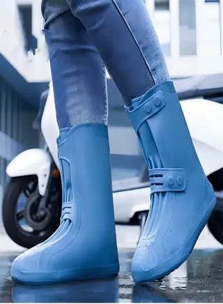 Children's High Rain Boots Blue 