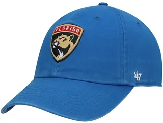 Men's Blue Florida Panthers Team Clean Up Adjustable Hat