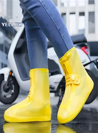 Children's Mid Tube Rain Boots Yellow 