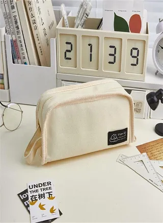 Ins Simplicity Pencil Case High Capacity Stationery Storage Bag Pen Bag Pencil Bag  School Supply 