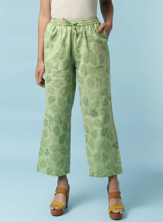 Woven Pants Aop Green 