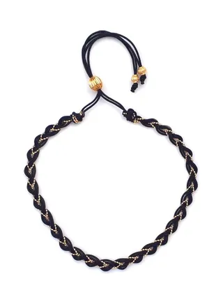 Adjustable String And Chain Anklet 