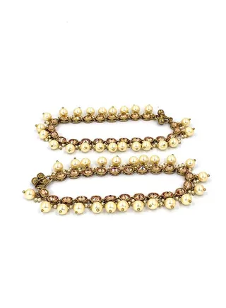 GOHONA Indian Traditional Bollywood Style Ethnic  2 Payal Anklet for Women 