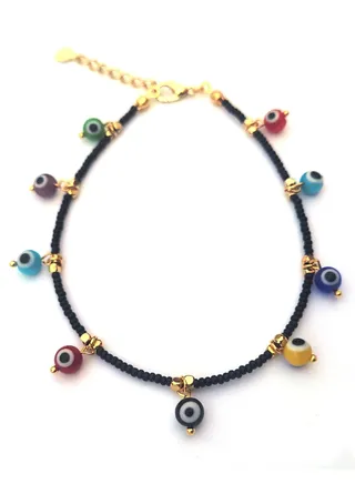 Long Size Evil Eye Anklet 