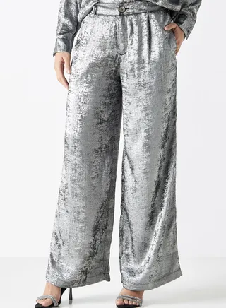 Wide Leg High Waist Pants 
