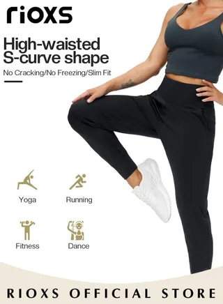 Women's Joggers Pants Lightweight Athletic Leggings Tapered Lounge Pants for Workout Yoga Running 