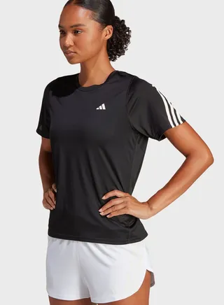 Run Icons 3-Stripes Low-Carbon Running T-Shirt 