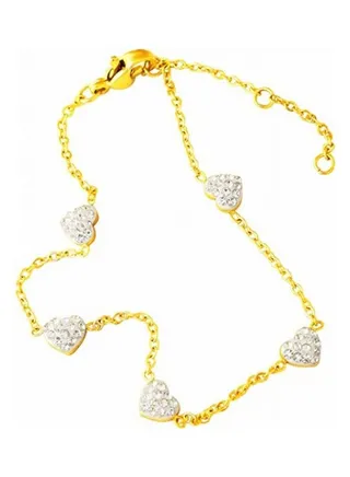Alissa Heart Anklet 