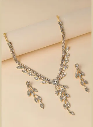 Silver Plated Designer Party Necklace For Women