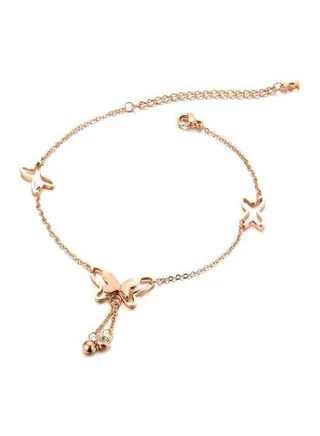 Rose Gold Plated Korean Style Anklet 