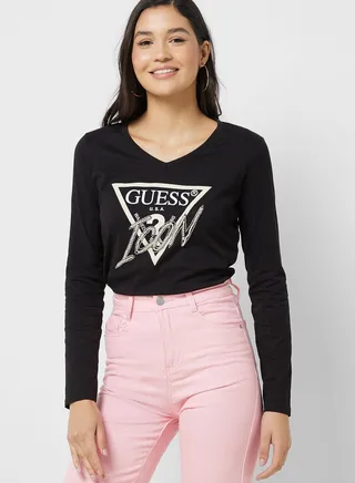 Graphic V-Neck T-Shirt 
