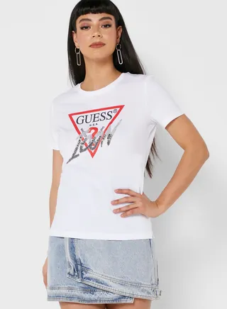 Crew Neck Graphic T-Shirt 