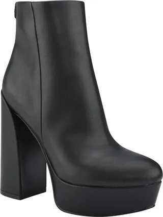 Guess Women's Crafty Heavy Heel Platform Booties Women's Shoes