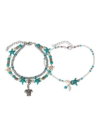 Bwaded Metal Anklet 