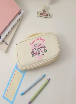 Bunny and Puppy Student Stationery Bag Stationery Holder Pencil Storage Bag  Student 