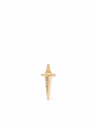 14kt yellow gold Dagger diamond stud earring