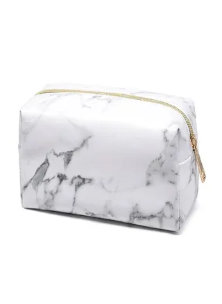 Big Capacity Marble Pencil Box PU Leather Pencil Case Pencil Bag Stationery School Supplies 