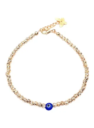 Evil Eye Beaded Anklet 