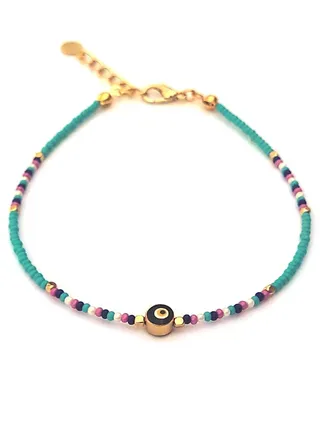Long Size Evil Eye Anklet 