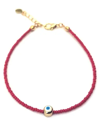 Medium Size Evil Eye Anklet 