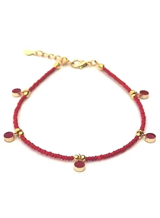 Long Size Anklet with Circular Decorations for Women 