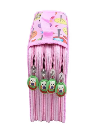 72 Slots Colorful Student Fabric Pencil Pouch Box Sketch Drawing Brush Pencil Bag Stationery Gifts 