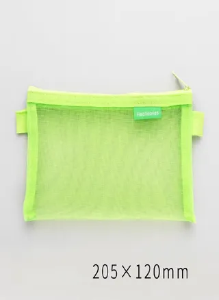 Transparent Mesh Pencil Case Storage Student Simple Pencil Bag Large Capacity Stationery Pencilcase 