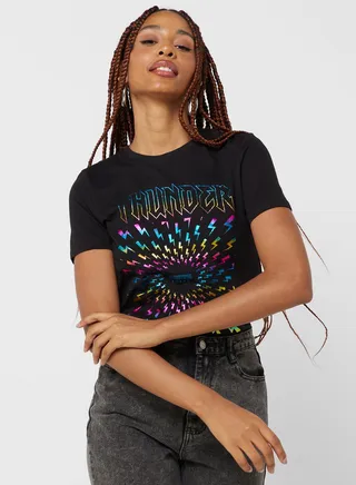 Graphic Crew Neck T-Shirt 
