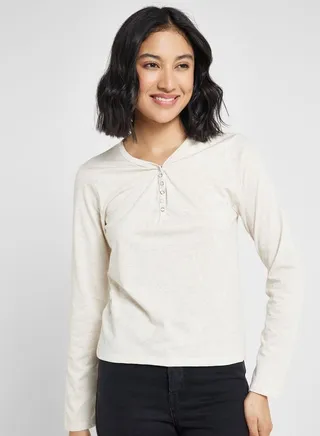 Henley Long Sleeve T-Shirt