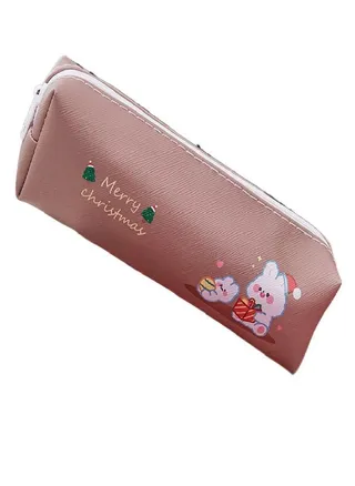Man Snowman Pencil Pouch Storage Bag Cartoon Pencil Case  Pencil Bag Student Gift 