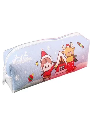 Pouch Pen Organizer Snowman Storage Bag Cartoon Pencil Case Student Gift  Pencil Bag 