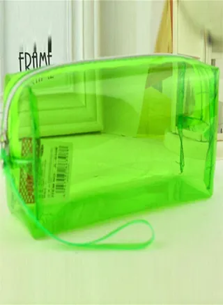 Transparent Stationery Bag Stationery PVC Pens Storage Case Pencil Case Pen Holder Bag Cosmetic Bag 