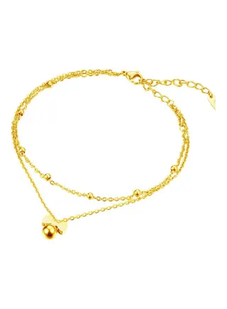 Charm Beads Lobster Clasp Anklet 