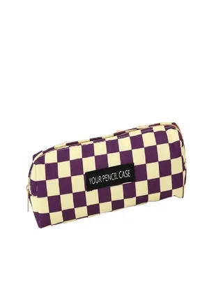 Supplies Large Capacity Desktop Storage Bags Pen Case Pencil Pouch Cosmetics Bag Lattice Pen Bag 