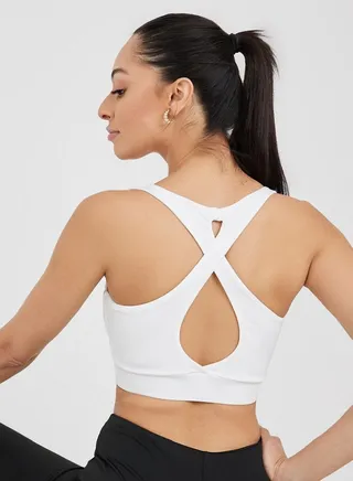 Teardrop Back Detail Active Sports Bra