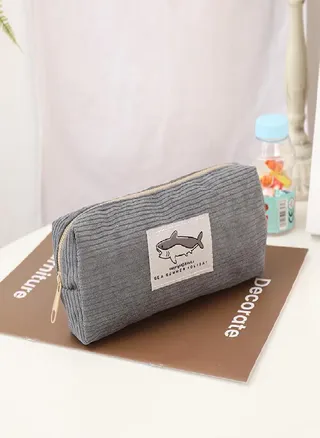 Pencil Case Corduroy Pen Stationery Large Capacity Pencilcase Trousse School Supplies Pouch 