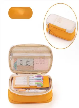 Large Capacity Pen Bag, Korean Style Macaron Color Matching, Can Be Transformed Into an Upgraded Pen Bag, Stationery Box 