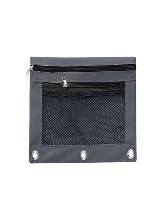Sagit 3-Ring Pen Pouch With Clear Window Stationery Binder Case Classroom Organizers 