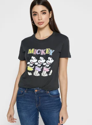 Crew Neck Graphic T-Shirt 