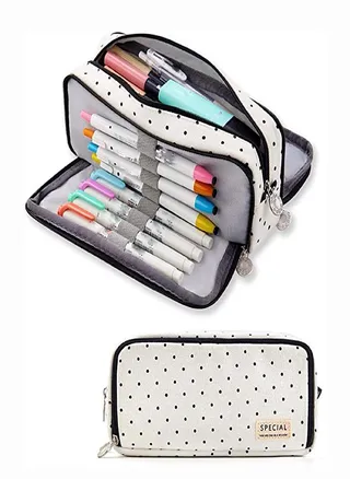 Sagit Large Capacity Pencil Bag Cute Multifunctional Stationery Box Pencil Case 