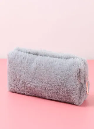 Cute Plush Pencil Pouch Pen Bag for Girls Kawaii Stationery Large Capacity Pencil Case Pen Box Cosmetic Pouch Storage Bag 
