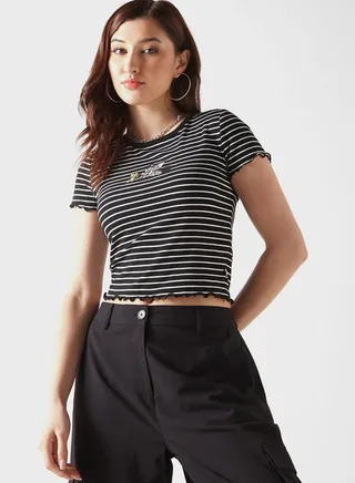 Tome & Jerry Embroidered T-Shirt 