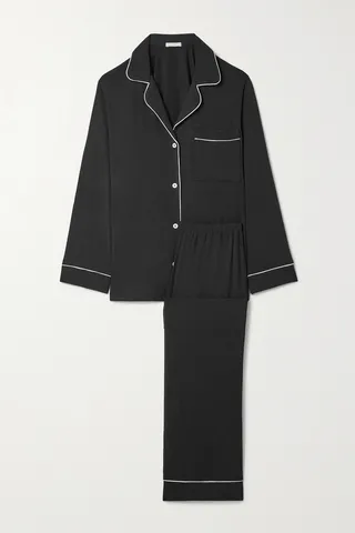 Eberjey - Gisele Stretch-modal Pajama Set - Black