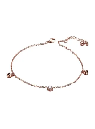 Stainless Steel Chain Charm Anklet 